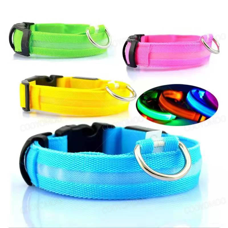 Dog Luminous LED Collar – USB Rechargeable Light-Up Safety Collar